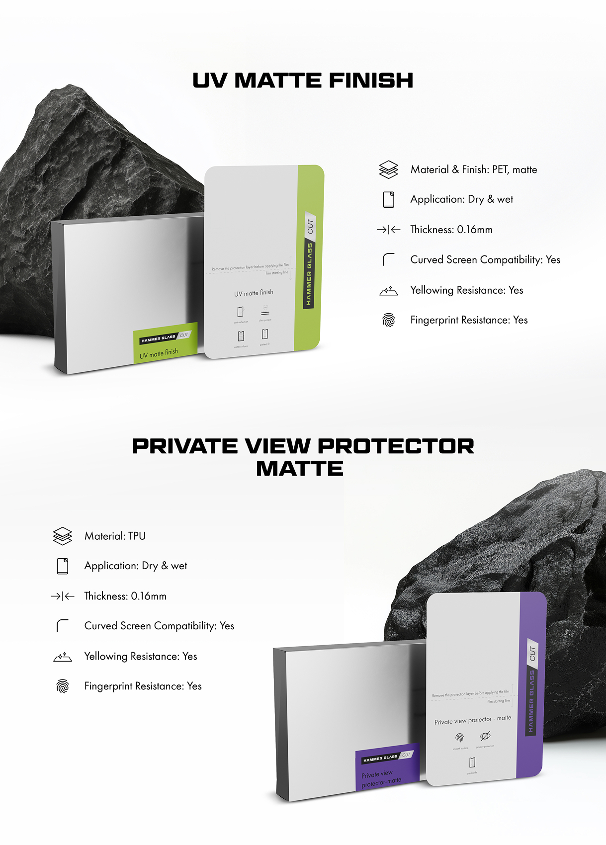 Hammer Glass Cut - wybrane folie do plotera