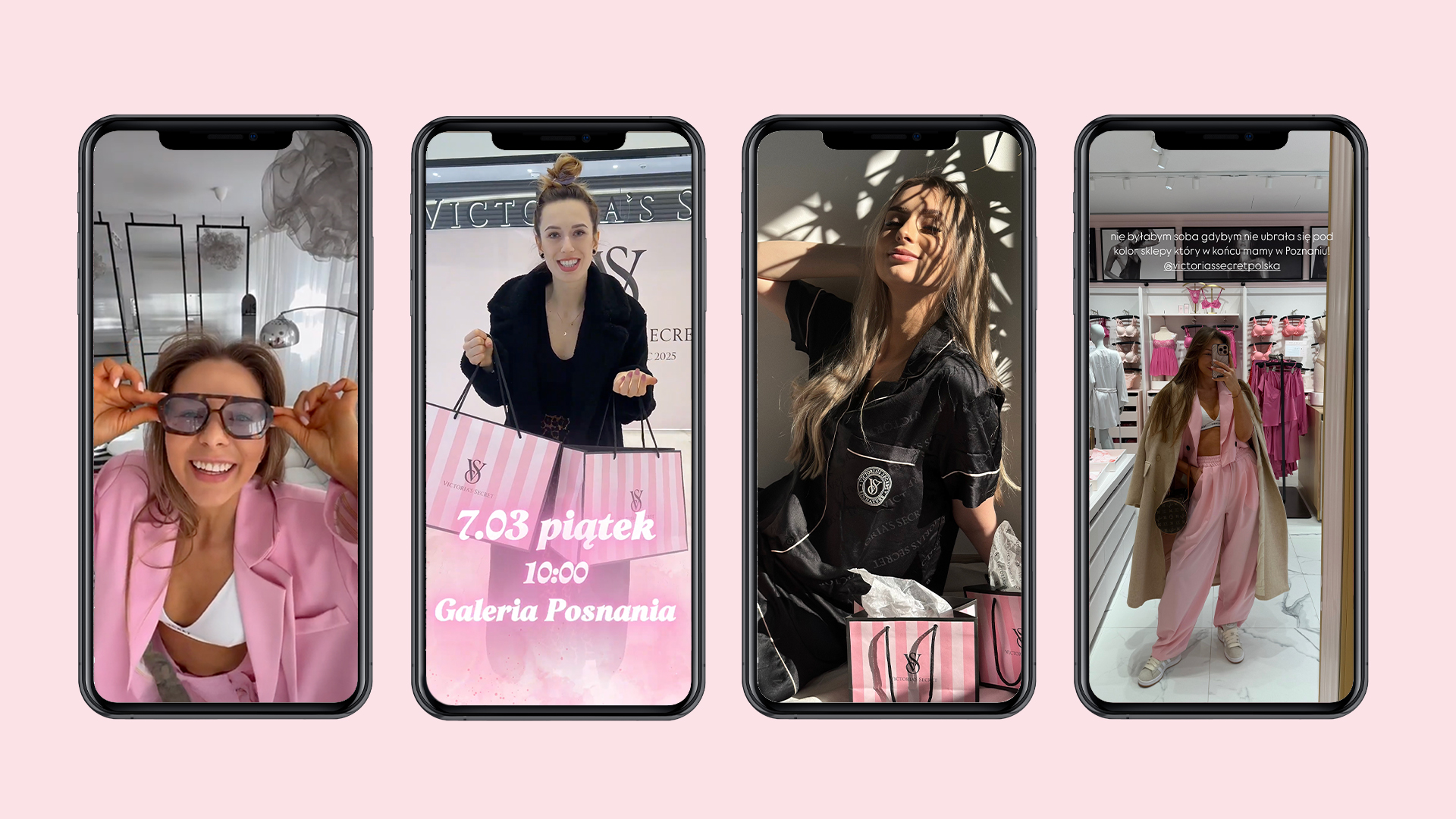 Influencerki zaangażowane w kampanię promocyjną Victoria's Secret