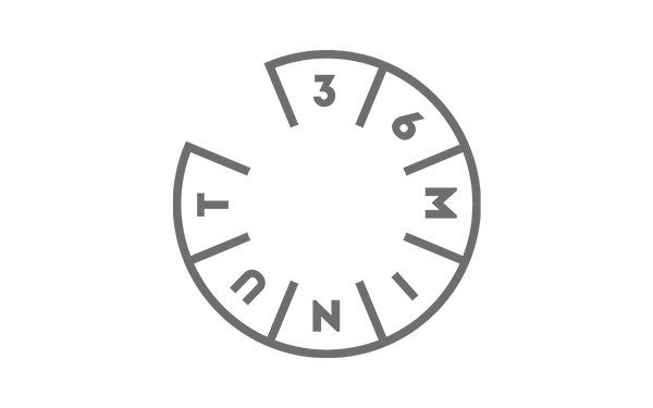 36 minut - szare logo