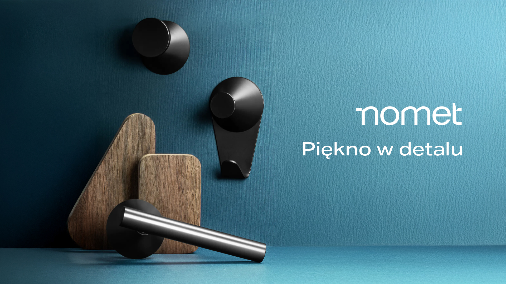 baner przedstawiający produkty nomet na niebieskim tle