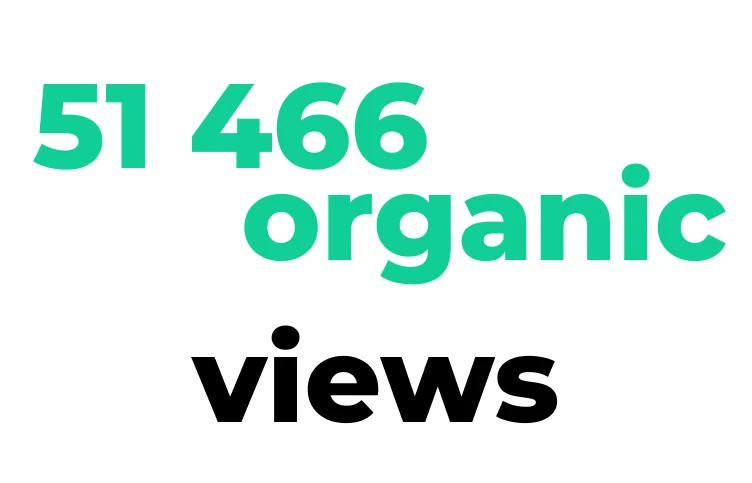 51466 organic views