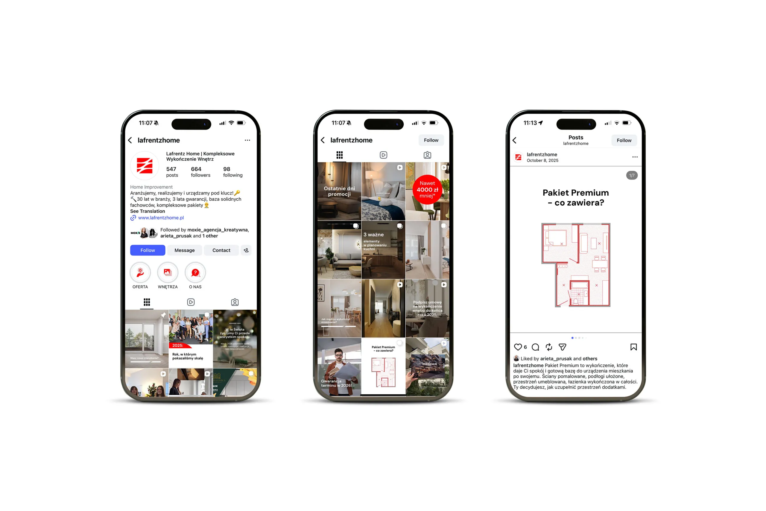 Lafrentz Home - social media marki