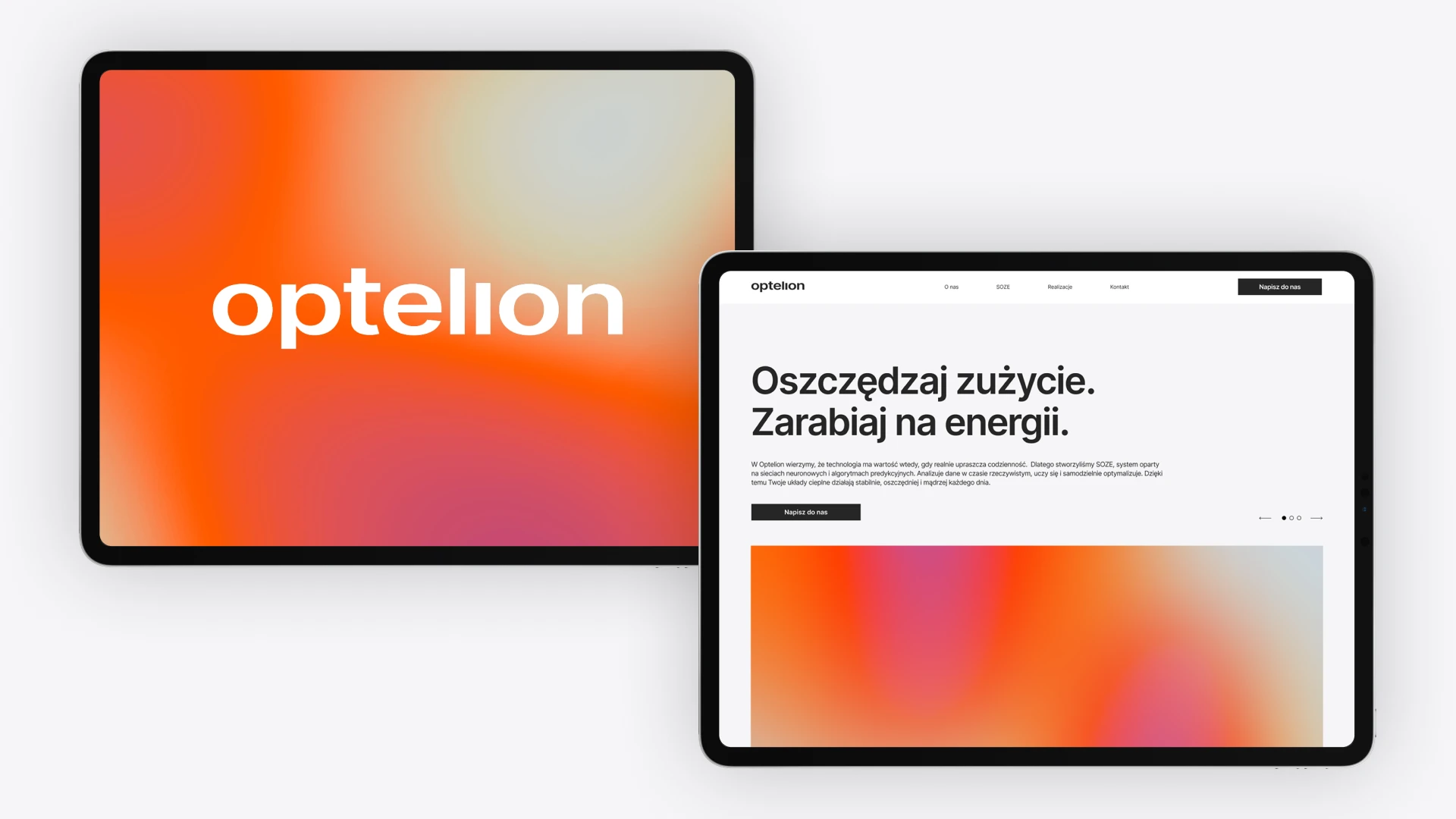 Website on tablets