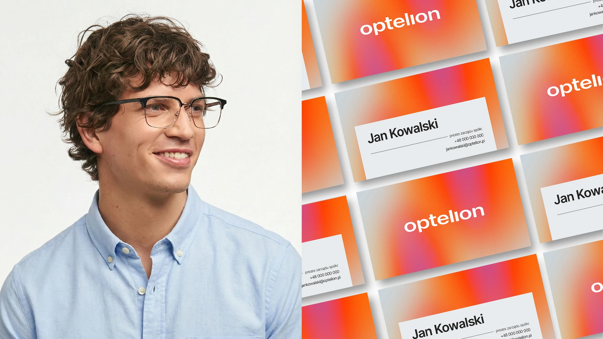 Optelion's business cards
