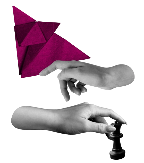 Origami i figura szachowa