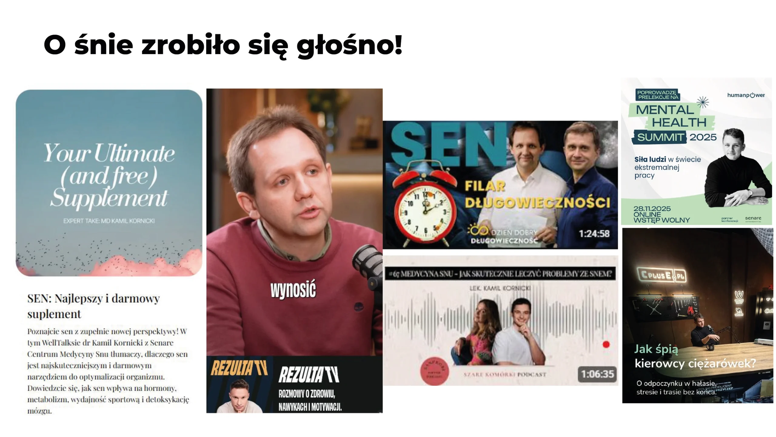 Publikacje na temat snu